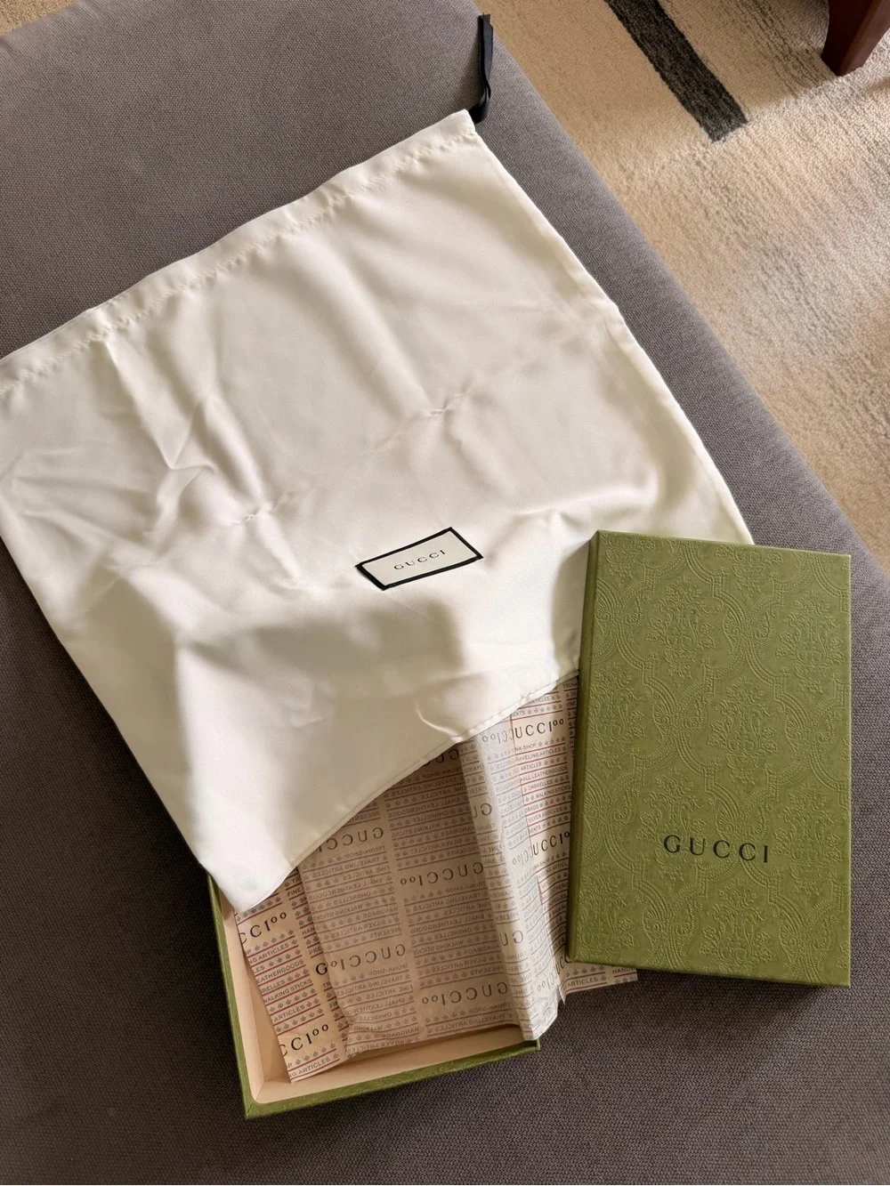 Gucci designer packaging